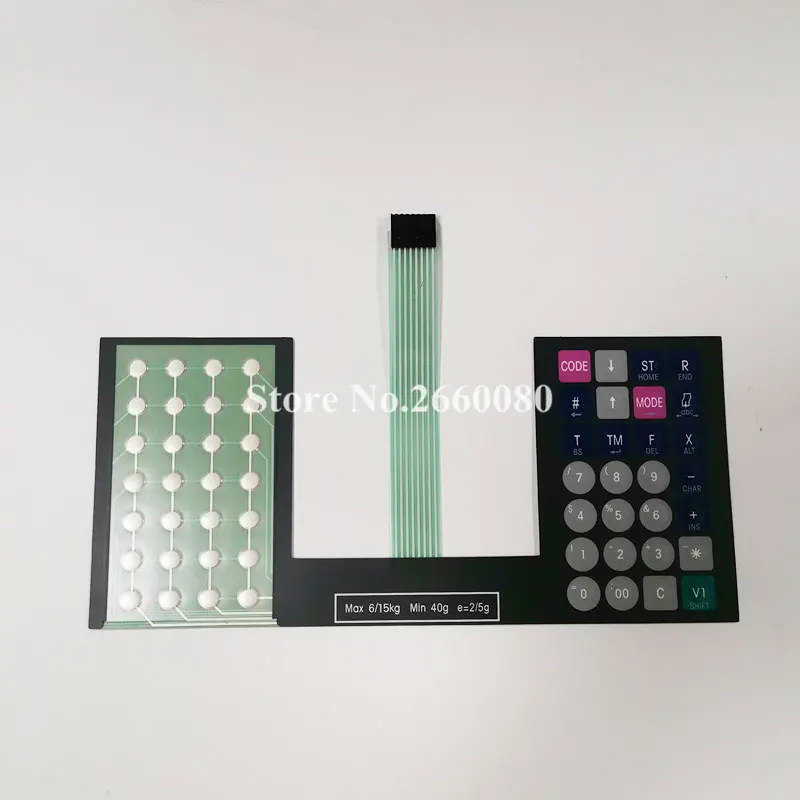 5pcs/lot METTLER Toledo 3600 Keyboard Film English Versio Mettler Tiger 8442 P8442 3650 3680 Barcode Scales P/N: 71207380