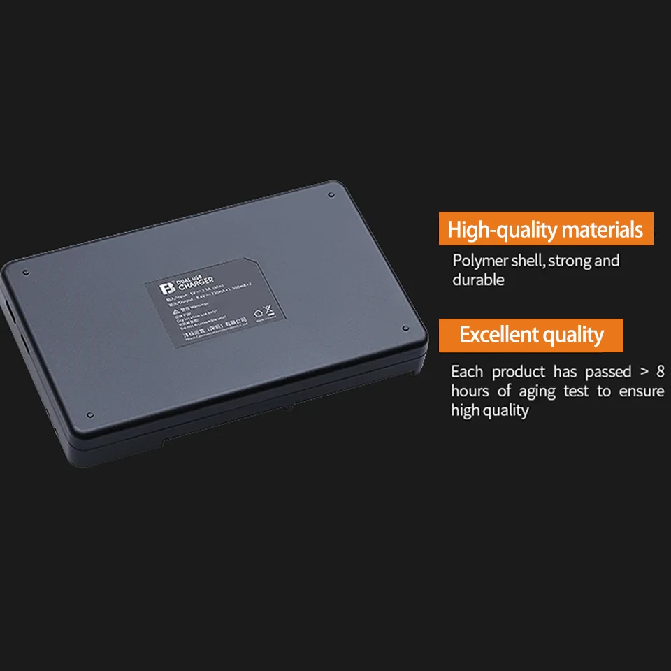 FB EN-EL3e Dual Slot Micro USB and Type-C Dual Input Camera battery charger for Nikon D70 D200 D700 D300 D100 D90 D90S D80 D70S