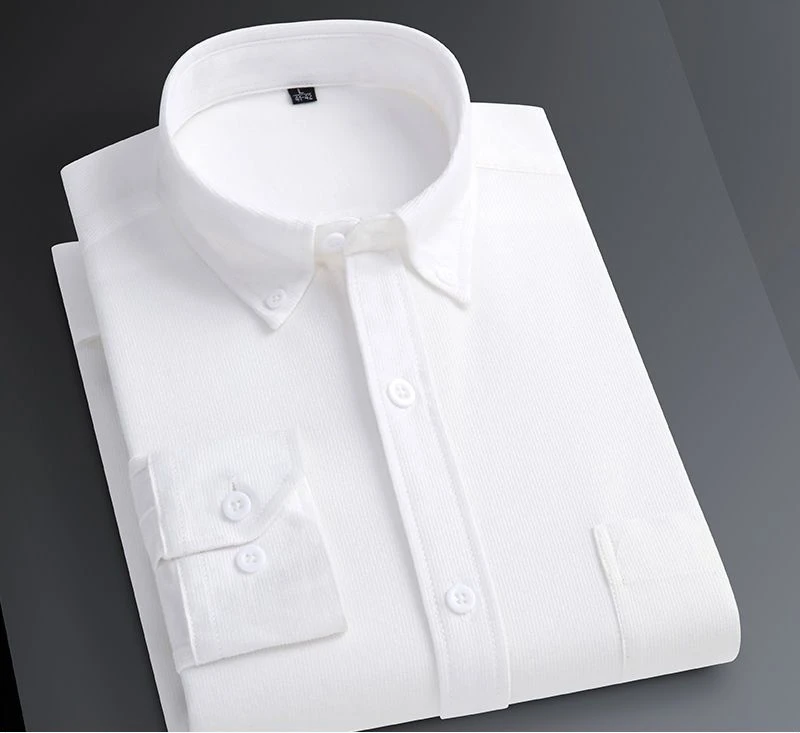 High Quality Men Cotton Corduroy Warm Winter Shirt Versatile Long Sleeved Bottoming Casual Male Solid Tops Vintage Shirts H144