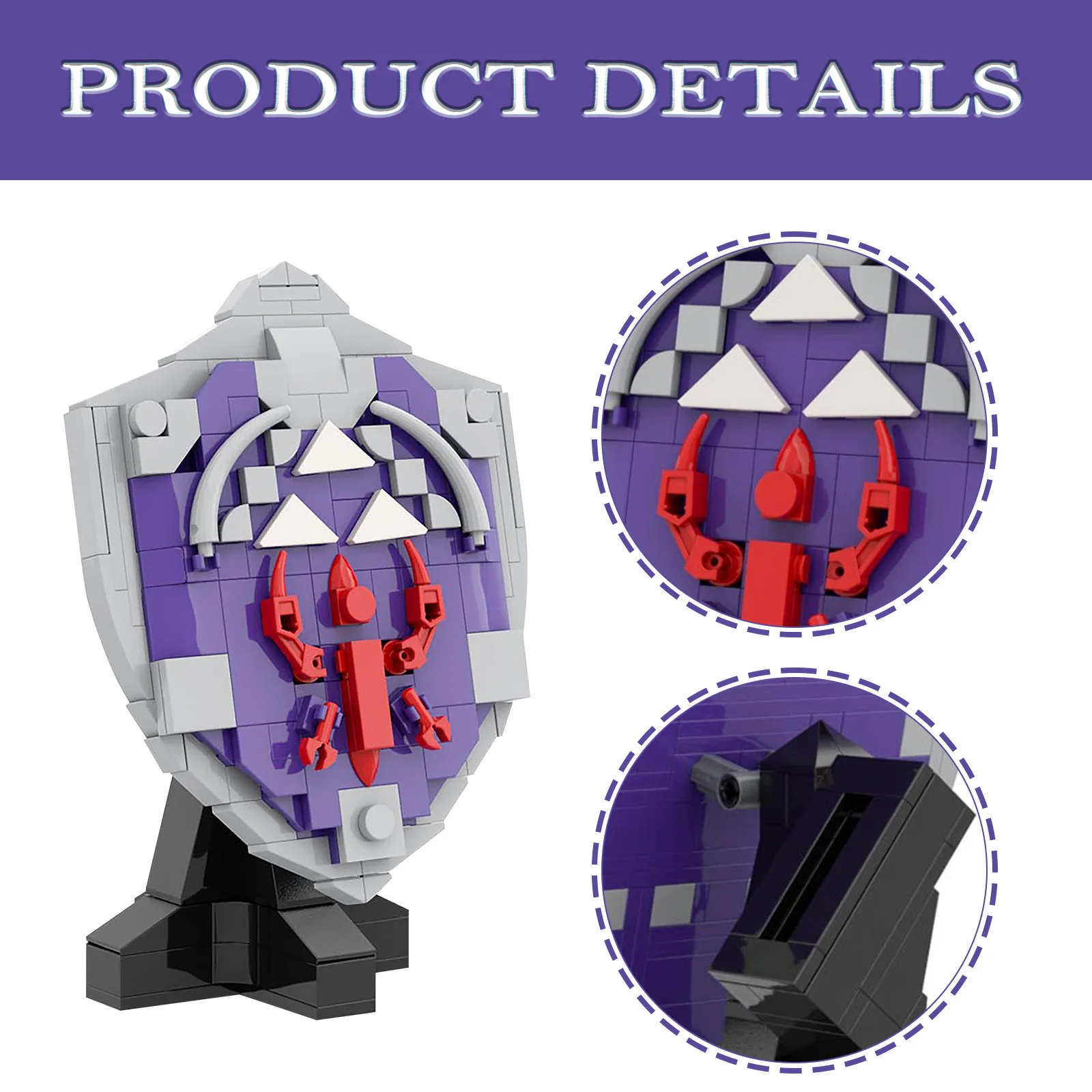 269PCS Hylian Shield Building Blocks Set, Popular Game Model Figure Figure Collectibles, Gift for Kids Adults