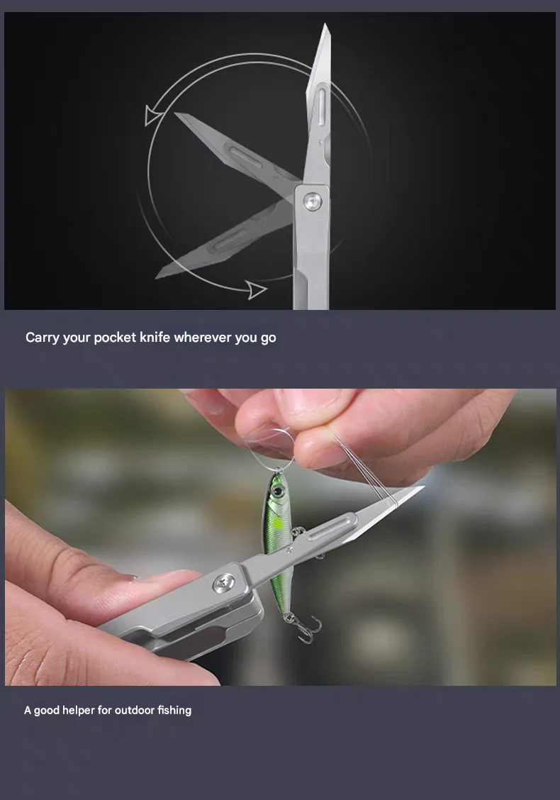Titanium Alloy Keychain Multifunctional buckle knife Unboxing Device Quick Release Belt buckle To Prevent Accidental Opening