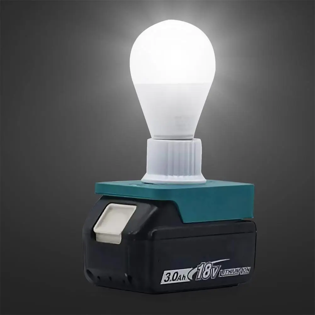Industrial LED Lamps Portable E27 12-60V 7W Bulb Lamp LED Work Light Compatible For Makita 18V Bl Series Lithium Battery