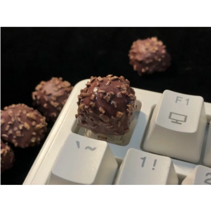Capuchons de touches thème alimentaire au chocolat, mignons, personnalisés, clavier mécanique pour jeu, idée cadeau douce, remplacement de la décoration - AliExpress
