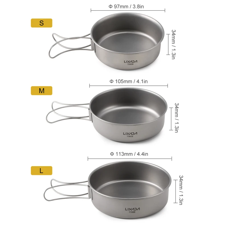 Ultralight Titanium Dinner Pan 2
