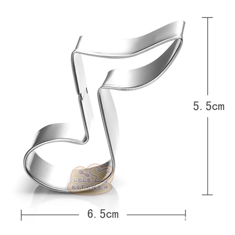 3pcs/set Music Note Cookie Cutters Stainless Steel Biscuit Mold Fondant Cutter Baking Accessories K005 cookie cutter baking mold cookie mould fondant cutter