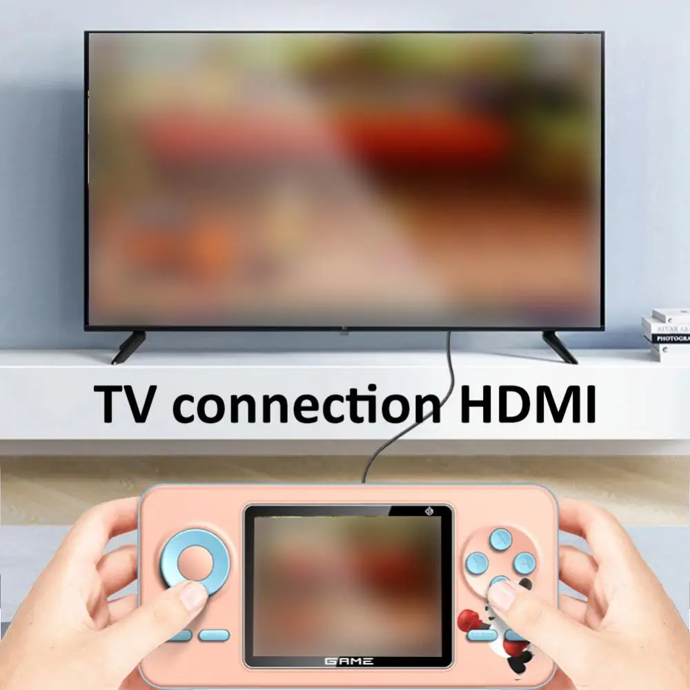 휴대용 포켓 TV 게임 콘솔 AV 아웃 미니 휴대용 플레이어, 레트로 비디오 게임 콘솔, 어린이 선물