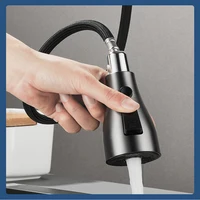 Kitchen Faucet Single Hole Pull Out Spout Kitchen Sink Mixer Tap Stream Sprayer Head Chrome/Black Mixer Tap 4