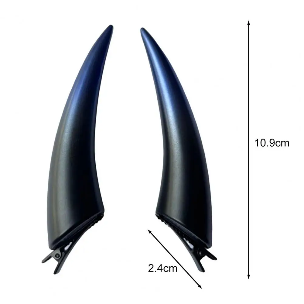 Halloween Devil Horn Hair Clip Cosplay Demons Horn Clamp Adjustable Women Girls Hair Barrette Hair Accessories Photo Prop