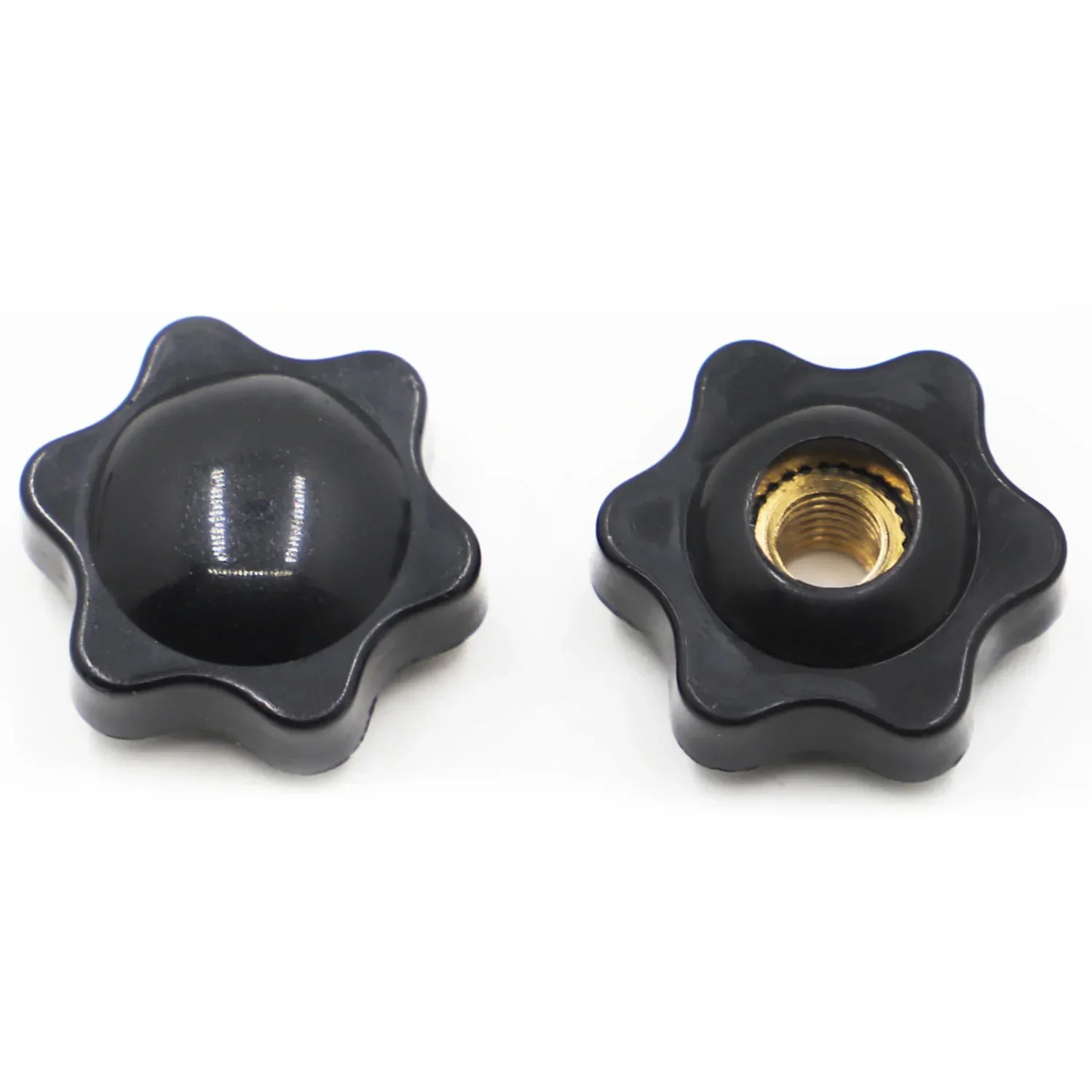 Bakelite hand tighten nuts, M4 M5 M6 M8 M10 black plum, handle thread star, mechanical thumb nuts clamping knob