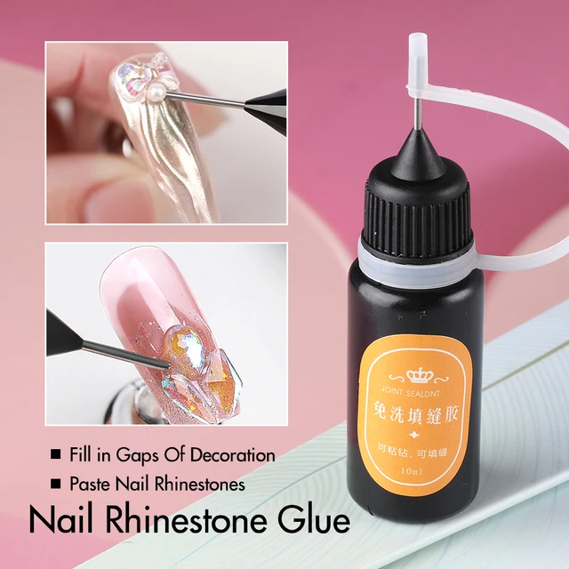 10ml Nail Rhinestone Adhesive Glue Transparent Sticky Gel for