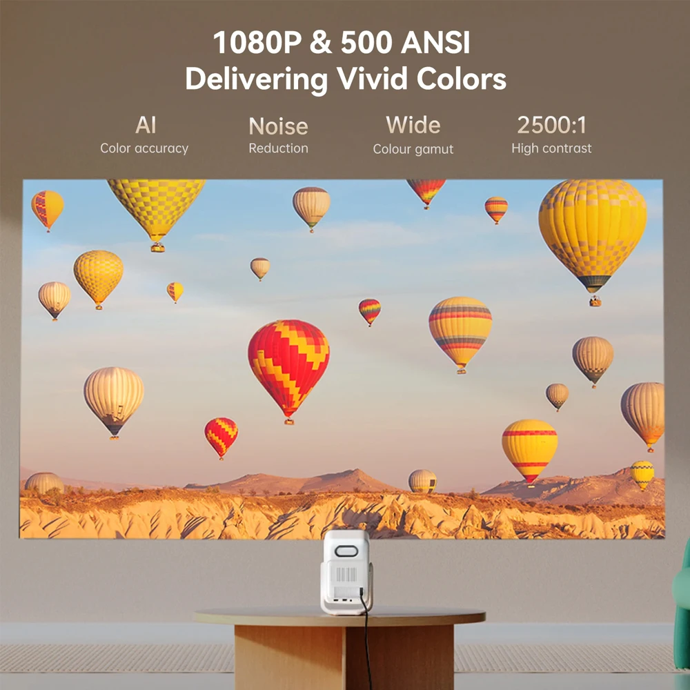Wanbo T2 Ultra Smart Home Theater Android 11.0 Projector 1080P Full HD 4K 1100 ANSI GTV Google TV Beam for Office Work