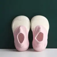 Baby Shoes Boys Girls Toddler Walker Infant Kids Rubber Soft Sole Floor Barefoot Non Slip Casual Shoes Knit Booties 6