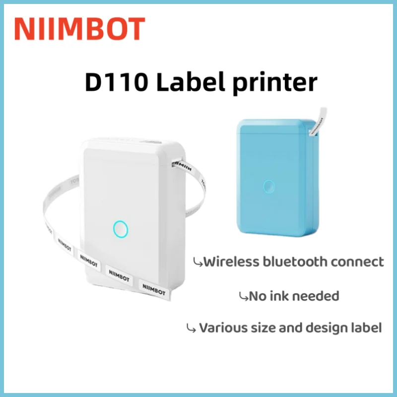 

Genuine Niimbot D110 Label printer Inkless Bluetooth label thermal printer