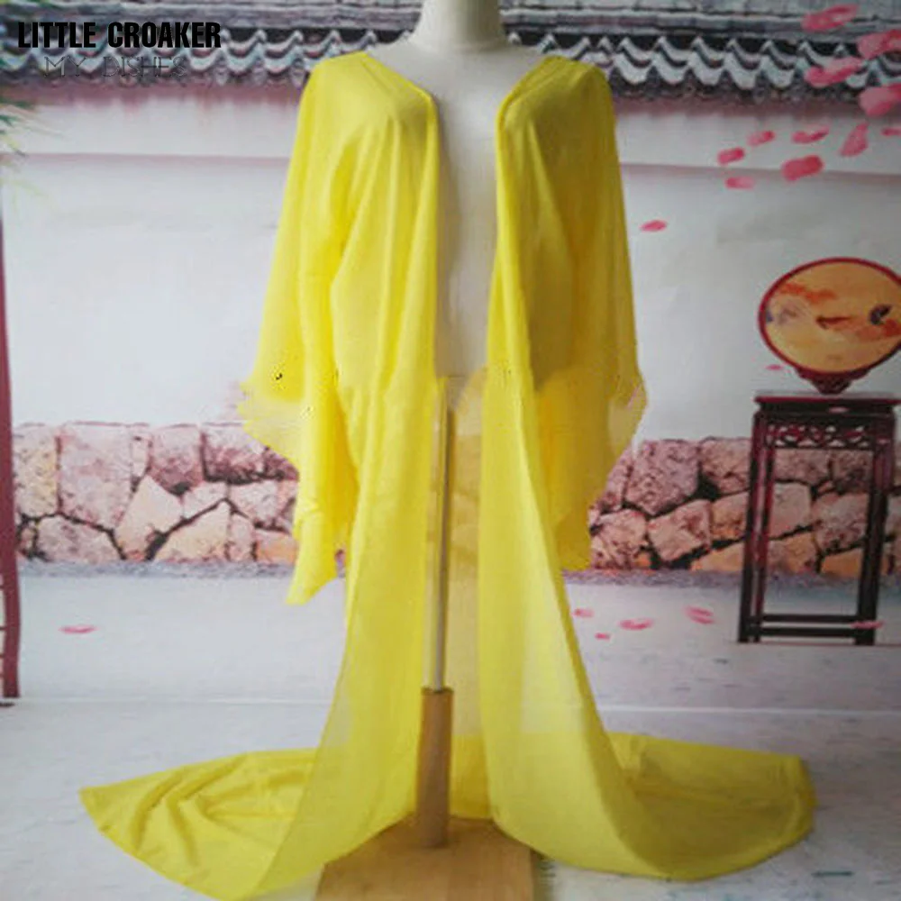 Chinese Traditional Costumes Adult Hanfu Coat White Fairy For Women Classical Folk Dance