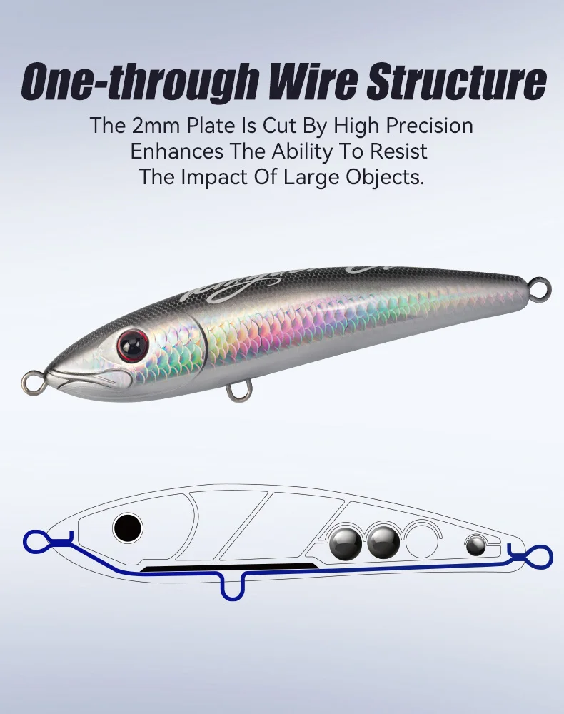 Kingdom GT Phantom schwimmende Bleistiftköder, 180 mm, 200 mm, 78 g, 115 g, Topwater-Meeresangelköder, künstliche harte Köder, Salzwasserangeln – Detail 7