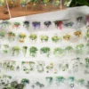 JIANWU 50mm*200cm Little Hanging Basket Series Vintage Plant Flower Landscaping PET Tape Creative DIY Journal Collage Stationery 1