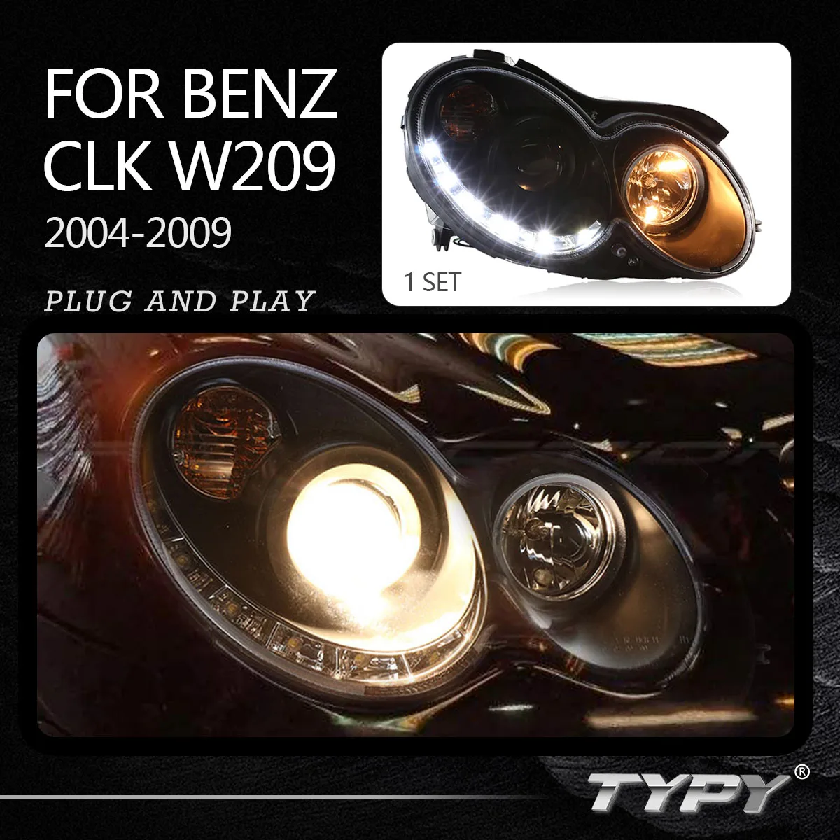 

Модифицированная передняя фара для Mercedes-Benz CLK W209 2004-2009