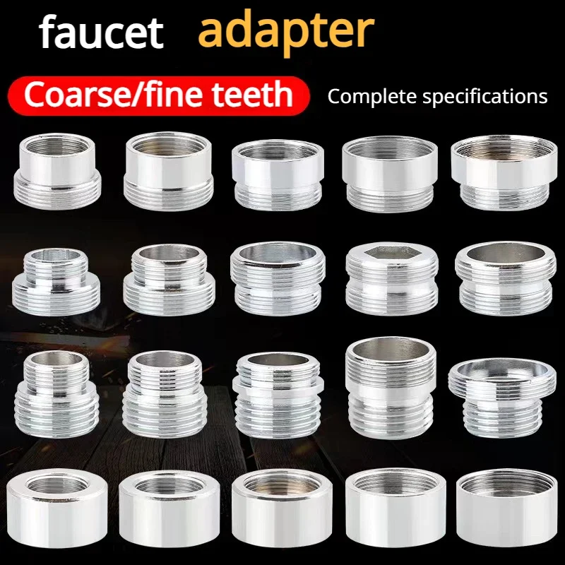 Faucet Adapter 16 18 20 22 24mm G3/4 G1/2 To M22 Connectors Kitchen Aerator Bubbler Water Purifier Adapter Faucet Extend Length Adapters