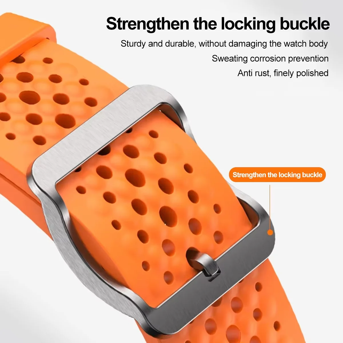 Premium 20mm Liquid Silicone Smartwatch Strap Bracelet