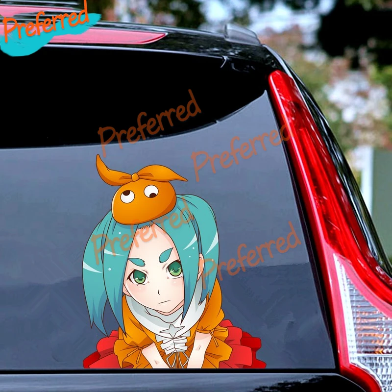 

Ononoki Yotsugi Shinkuu Shinobu Monogatari Anime Car Sticker Decal Mini Cooper Car Accessories Bumper Helmet Trunk Mazda