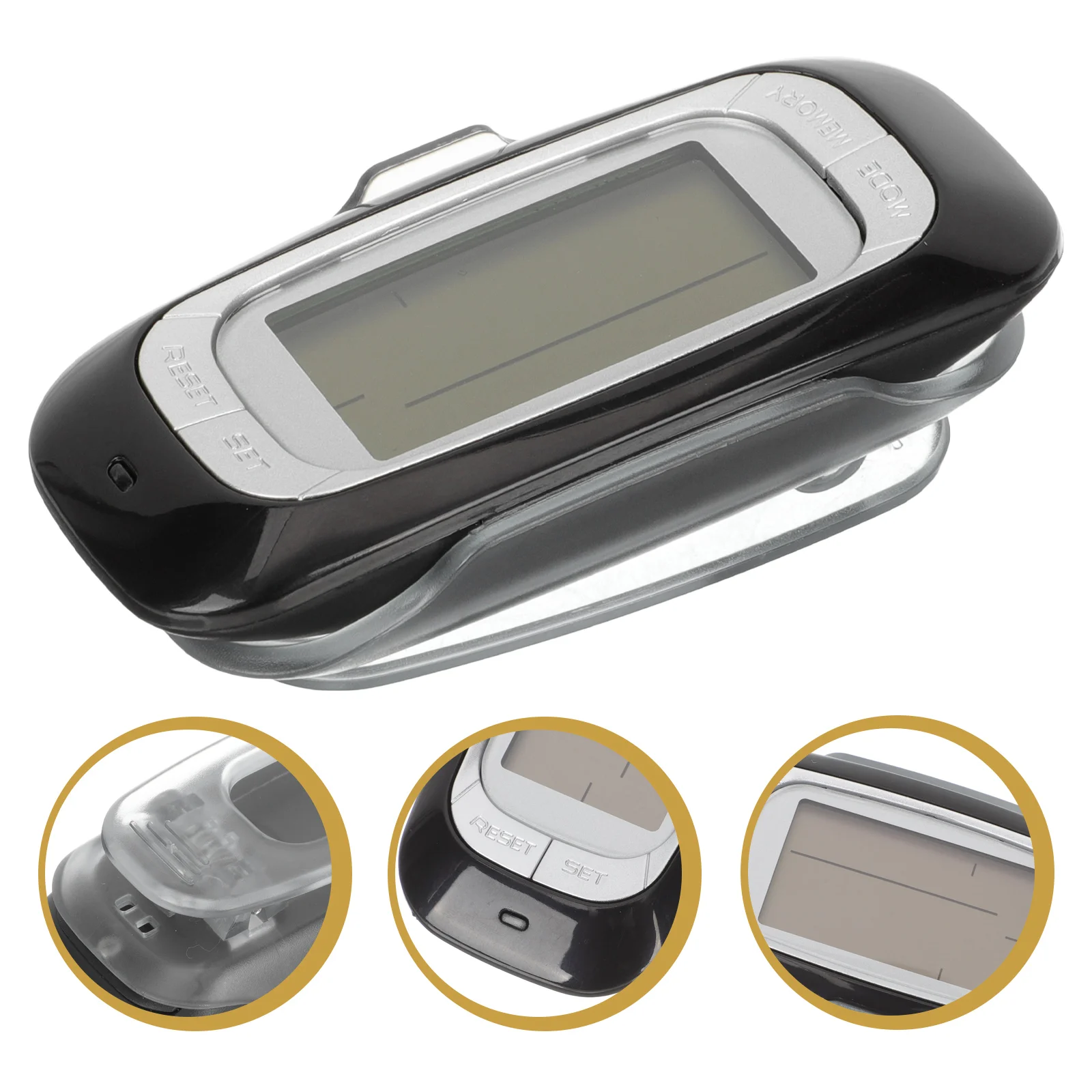 

3d Pedometer Passometer for Fitness Step Counter Multifunctional Convenient Professional Abs Outdoor Creative Portable