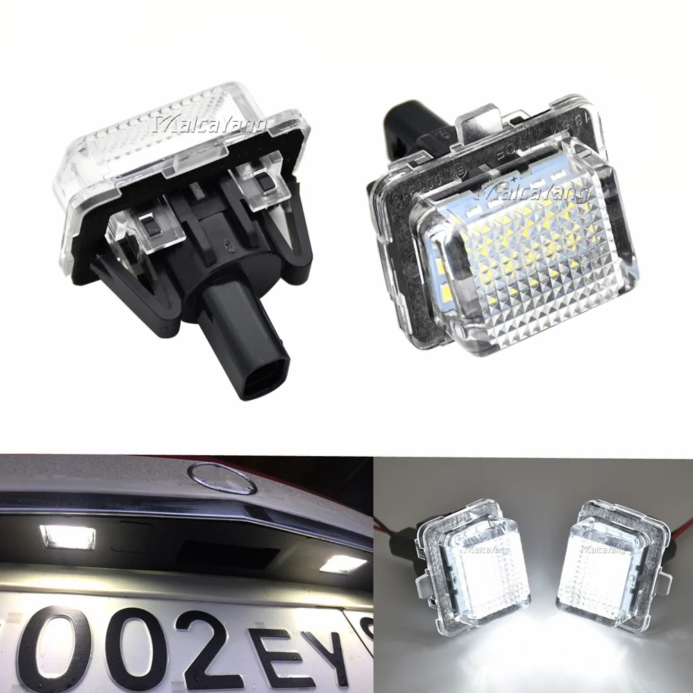 

2pcs White No Error Canbus LED Number License Plate Light For Mercedes Benz W204 S204 W212 S212 C207 C216 W221