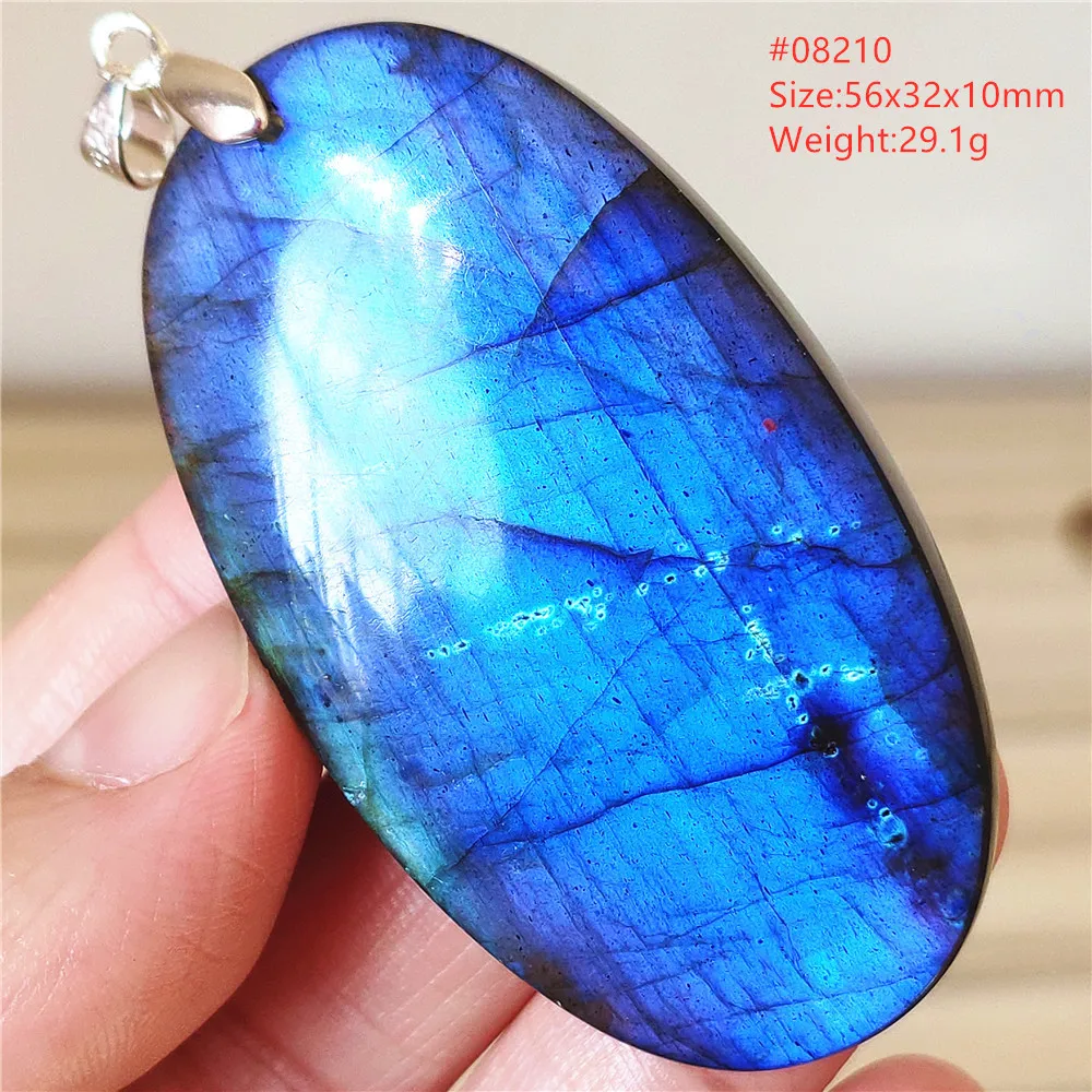 Natural Blue Light Labradorite Pendant Necklace Jewelry Water Drop Yellow Labradorite Beads Women Men Gemstone AAAAAA