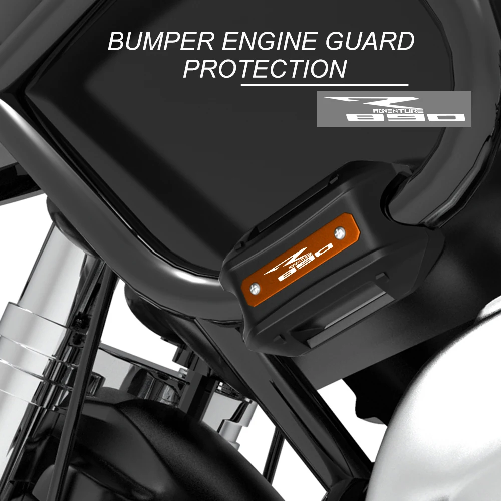 

890Adventure 890ADV Motorcycle 25mm Crash Bar Bumper Engine Guard Protection Decorative Block FOR 890 ADVENTURE R 2020-2021