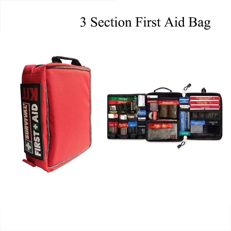 

Safe Wilderness Survival Car Travel First Aid Kit Medical Bag Outdoors First-Aid Kit Camping Emergency Kit Treatment Pack Set