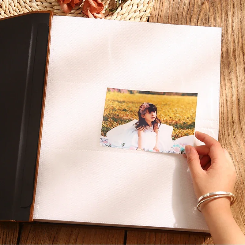 Photo Albums 4x6 600 Pockets Photos, Linen Cover Vertical Foto Album, Large  C