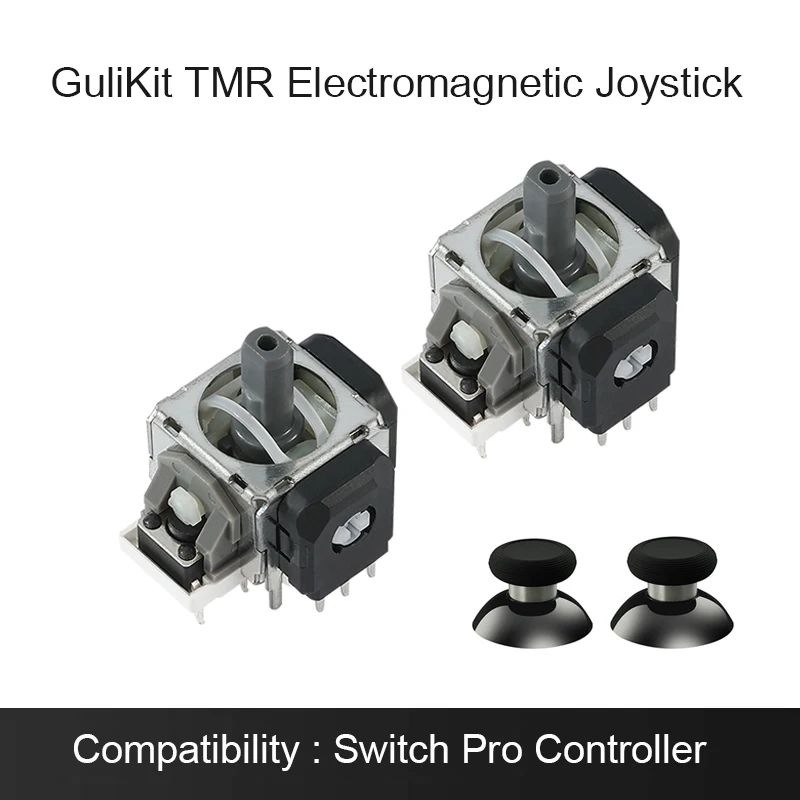 GuliKit TMR 電磁ジョイスティック スティックキャップ付き PS4