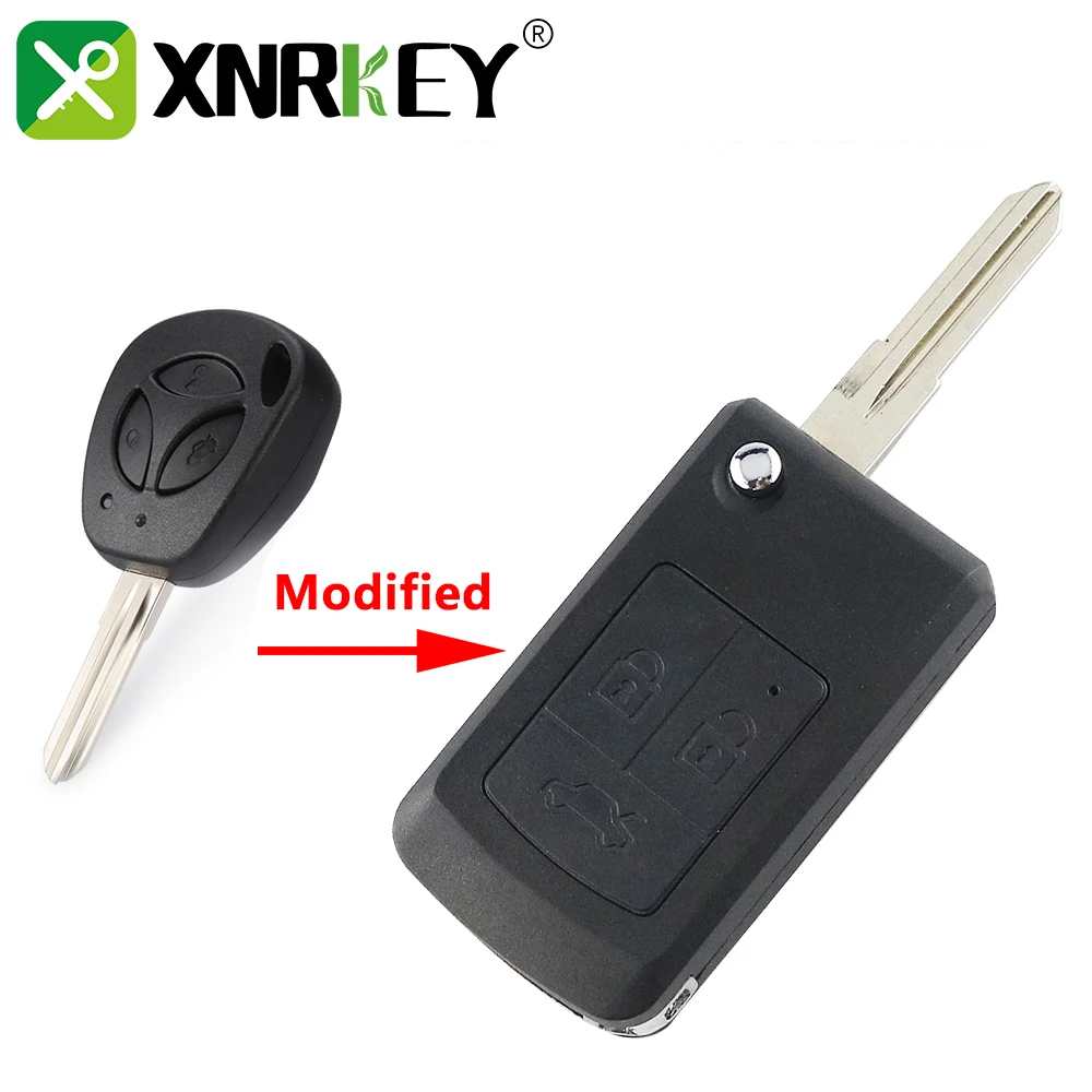 

XNRKEY Folding Modified Key 3 Button For Lada Granta Priora Kaolin Vaz Sedan Samara Vesta Xray Niva Remote Flip Key Shell Case