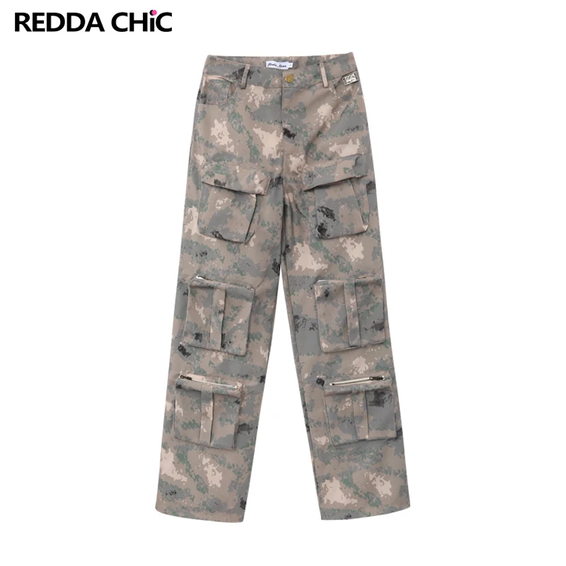 

Брюки-карго мужские камуфляжные, свободные штаны, прямые, повседневные, в стиле гранж, корейская мода Acubi, уличная одежда