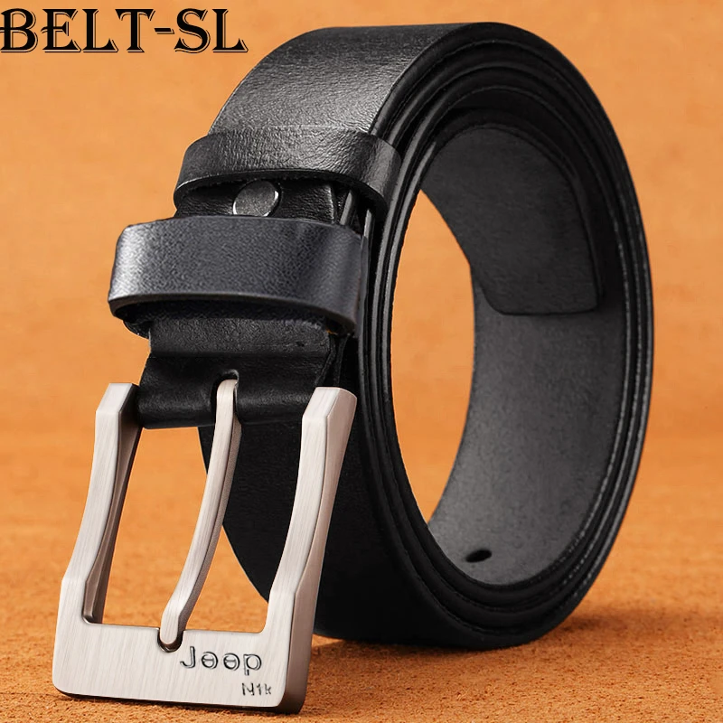 New High Quality Luxury Brand Leather Belt Designer Belts Men Pin Buckle Black Business Trouser Strap Cinturones Hombre Cowhide tiger belt
