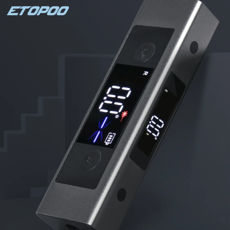 laser inclinometer Measurement Tools Laser Protractor Digital Inclinometer Angle Measure Laser Ruler Type-C Charging