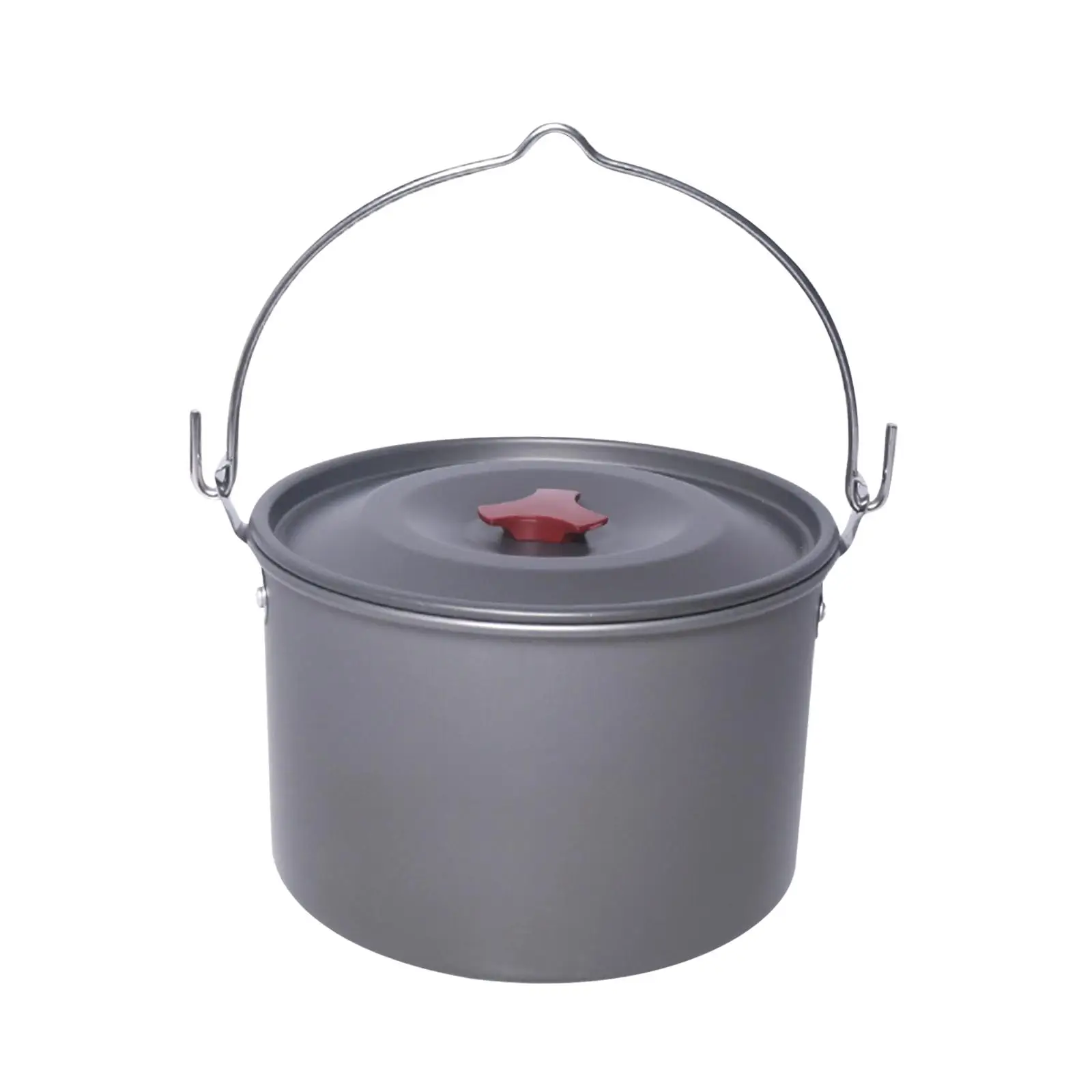 

Camping Hanging Pot Cooking Equipment Large Capacity for 6-8 People Accessories Picnic Pot Cooking Pot for Outdoor Backpacking