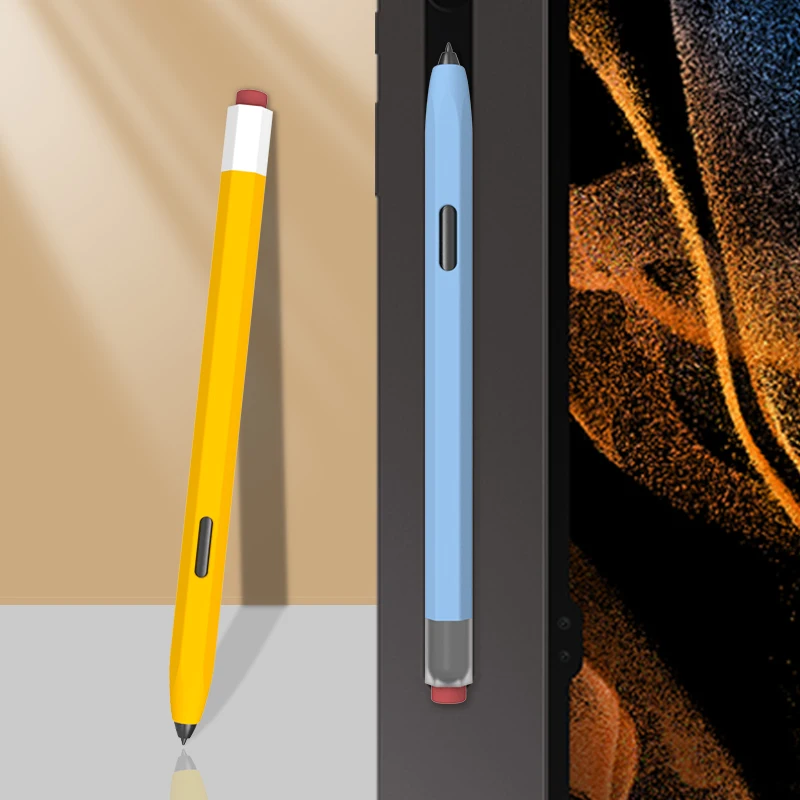 Tablet Case Silicone Pencil Case Touch Stylus Pen Cover For Samsung Galaxy Tab S6 Lite S7 FE S8 Ultra S9 Plus