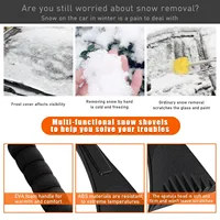 Ice Scraper for Car Windshield Trucks Frost Removal Tool with Foam Handle to Remove Snow, Frost, and Ice 2