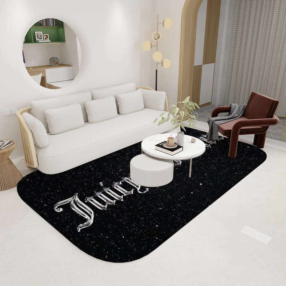 Fashion J-juicy-couture Door Mat Cheaper Anti-slip Modern Living Room Balcony Printed Bedside Mats 2