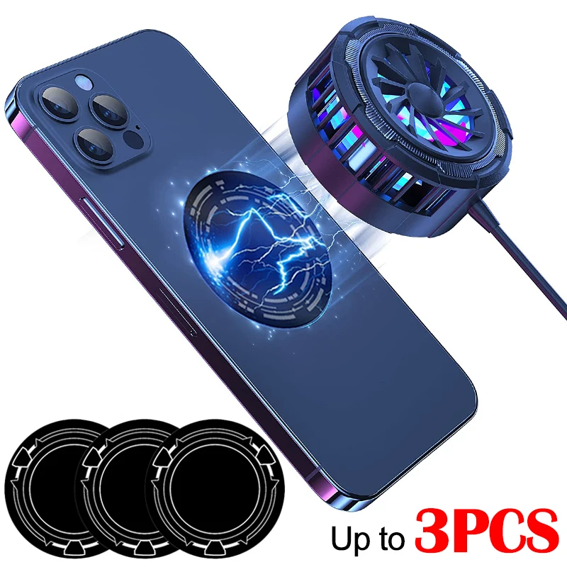 Ventilateur Magnétique Pour Téléphone Et Tablette - 30W, Vitesse Ajustable, Refroidissement Actif Pour Gaming Et Streaming