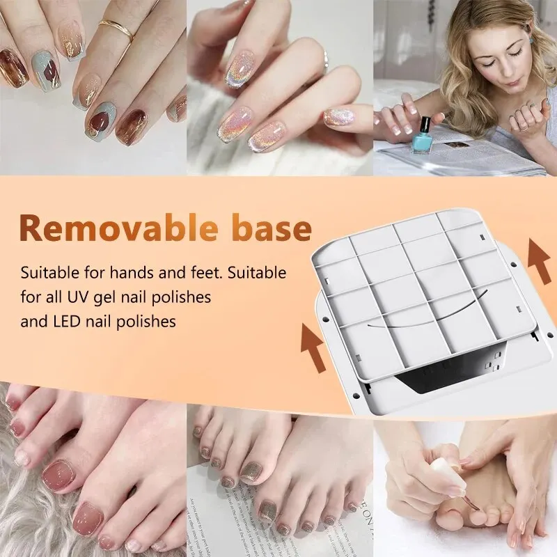 Nail Lamp UV LED Dryer With Sterilization For Nail Manicure Professional Gel Polish Drying Lamps Timer Auto Sensor Nail Tools 5