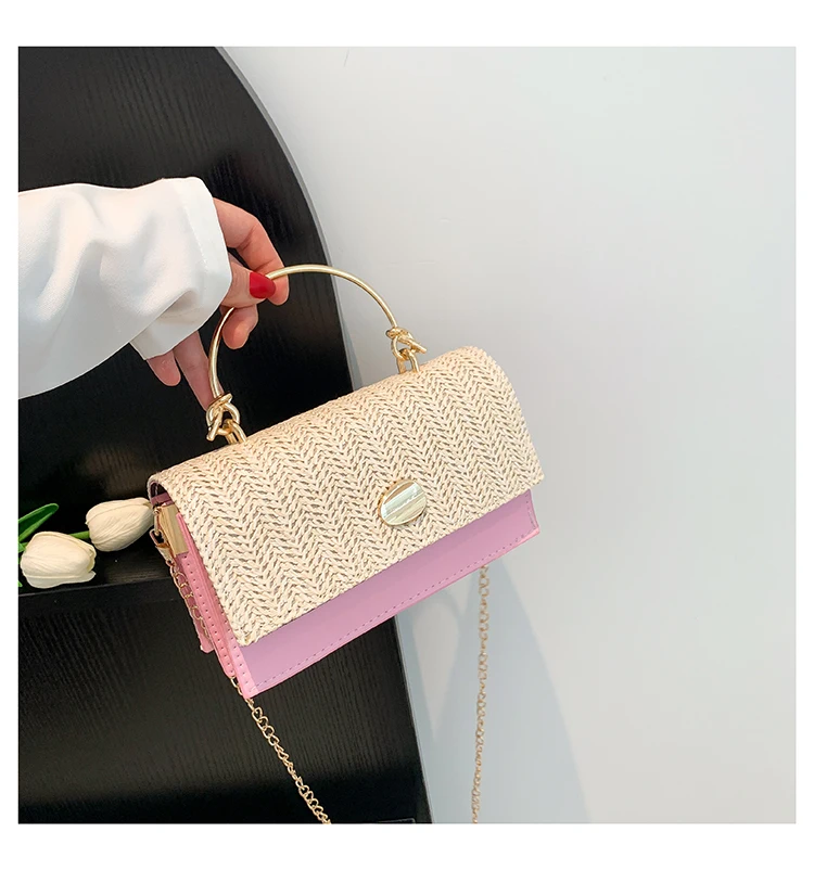 Fashion Pu Hasp Ladies Top-Handle Bags Braid Design 2024 New Brand Shoulder Bags for Women Free Shipping Bolsas Femininas