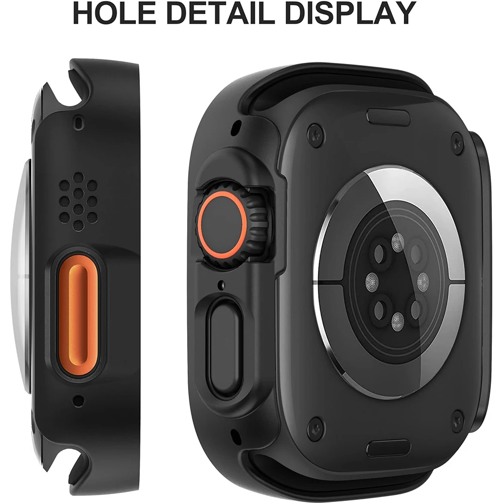 قطعتان من واقي الشاشة الزجاجي المقوى الأسود لساعة...