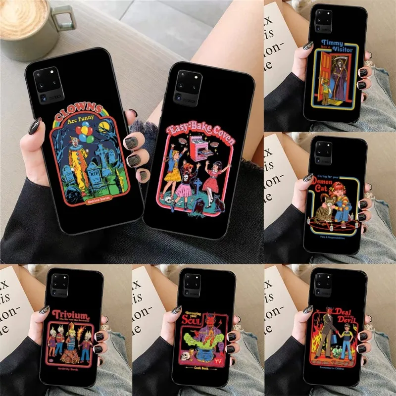 Halloween Let'S Evoca Demons Phone Case Per Samsung Galaxy S6 S7 S8 S9 S10 S21 S22 Plus Cover Per Telefono Nero Ultra Morbido