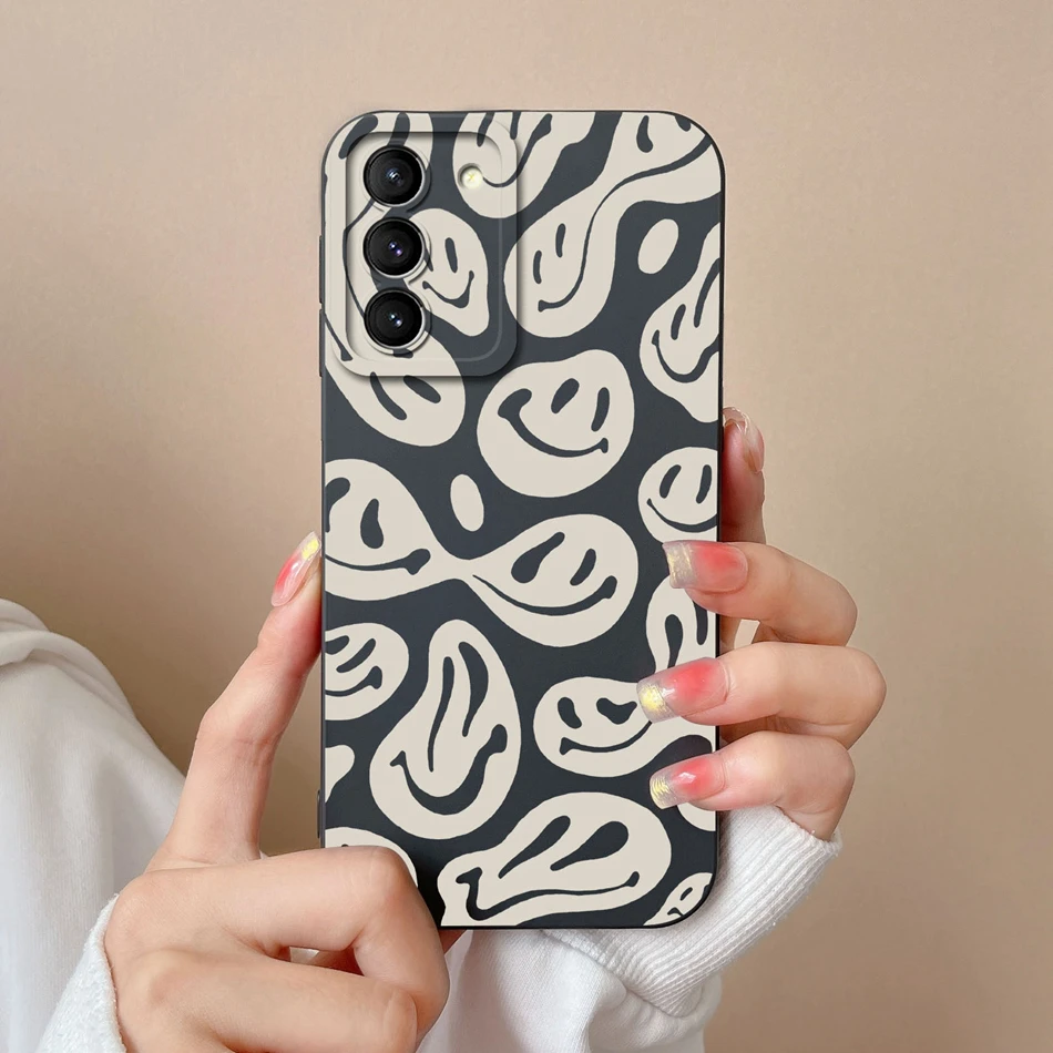 thumbnail image 1 of For Samsung S21 FE Plus Ultra Case Fashion Soft Liquid Silicone Camera Protection Back Cover For Galaxy S21+ S21FE S 21 Fundas, 1 of 5