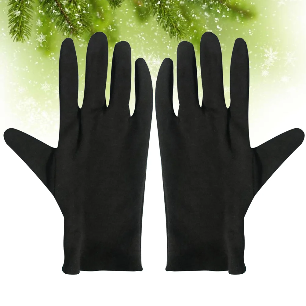 

12 Pairs Cotton, Black Work, Jewelry Inspection,, for Home Laboratory Outdoor ( Size )