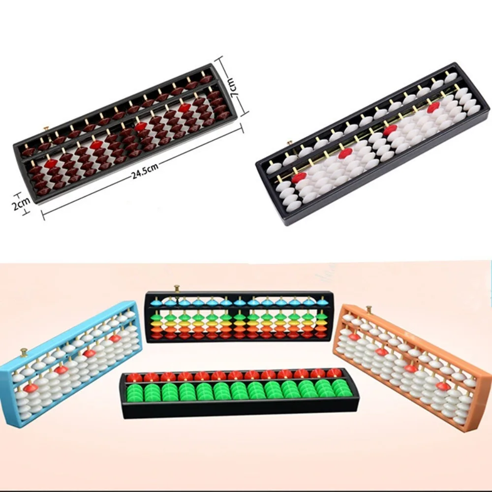 

Montessori 13 Digits Abacus Math Toy Kids Learning Math Arithmetic Traditional Abacus Educational Toy for Children Teaching Aids