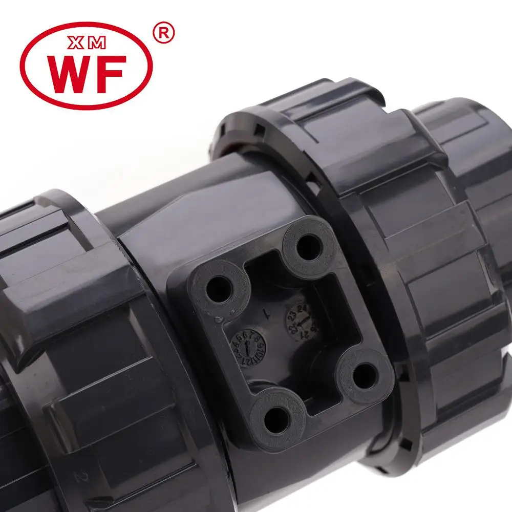 1pc 내부 Dia20mm 25mm 32mm 40mm 50mm PVC 볼 밸브 유니온 밸브 PVC 물 파이프 커넥터 배관 호스 피팅 슬립 차단 밸브