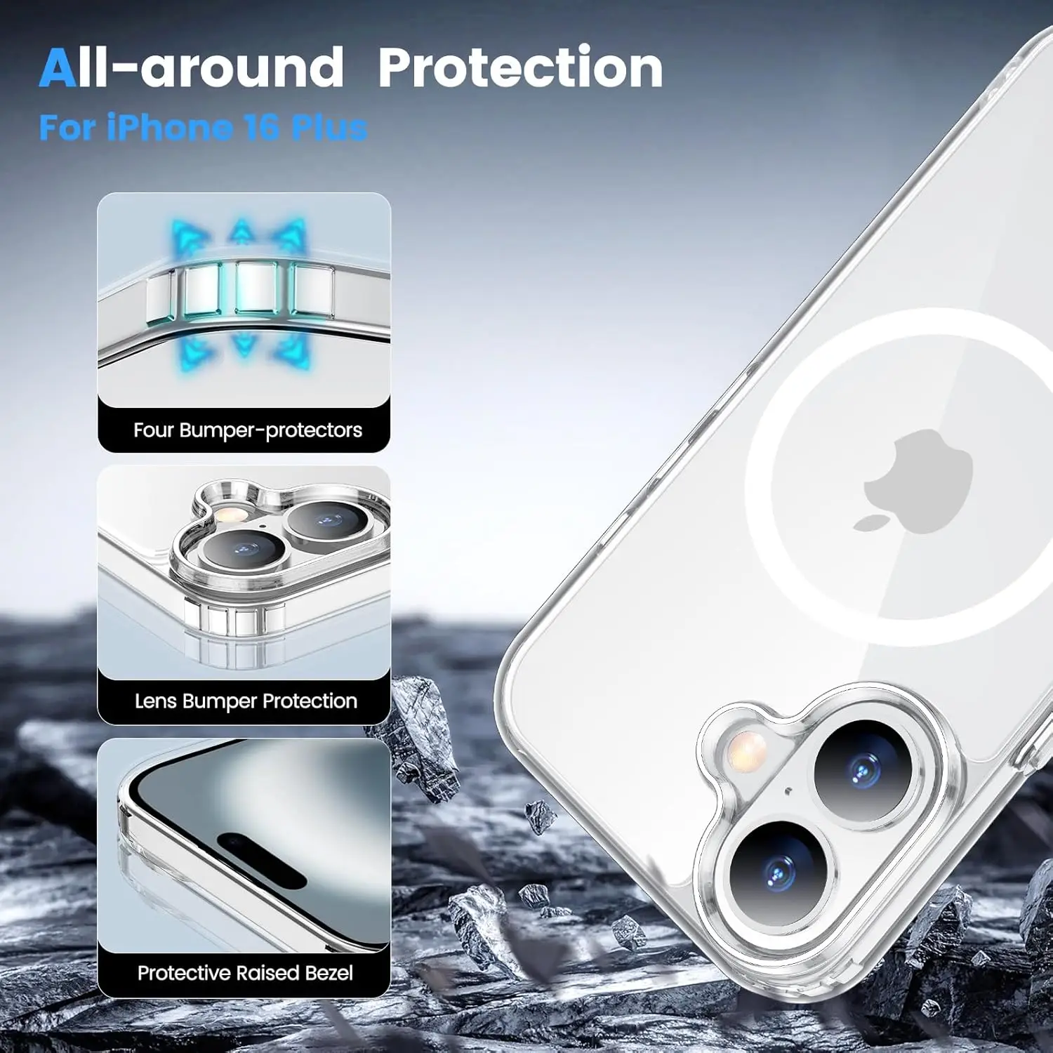 Clear Magsafe-Compatible Phone Case Cover Accessories