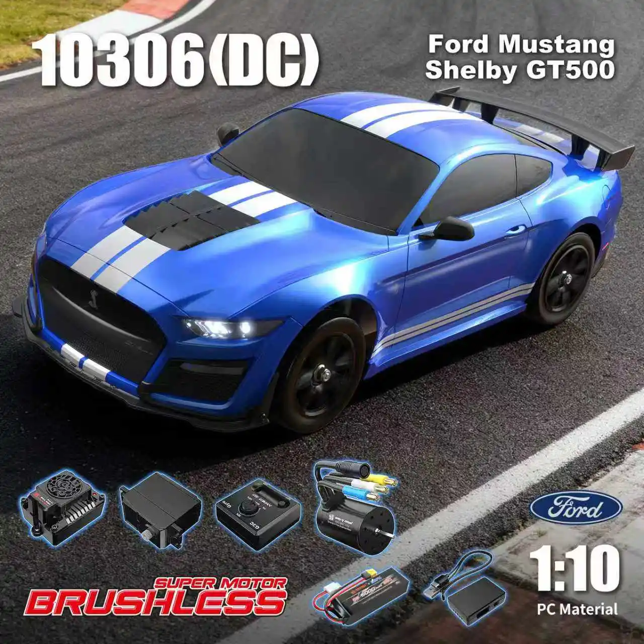 Voiture RC Tout Terrain 4WD 1/10 Échelle 55km/h - Noir ou Blanc